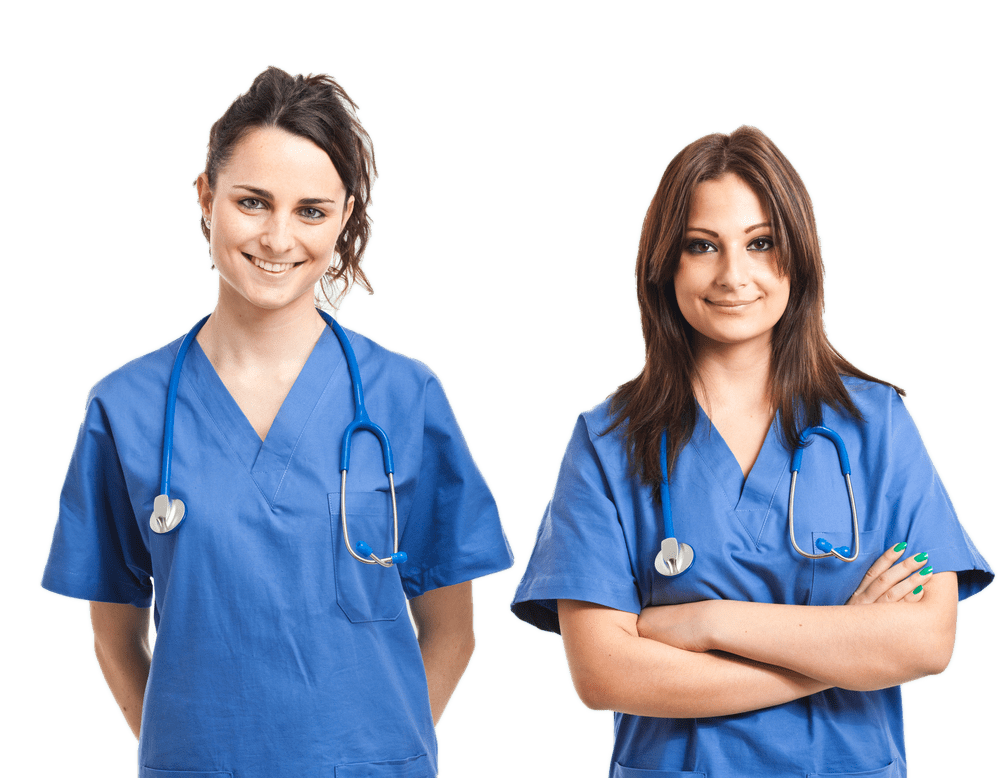 Two nurses as showcased via Aqua Home Care